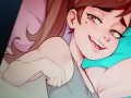 chupando el culo, la verga mojada, y la boca a hentai trans cute en la habitacion, primer plano