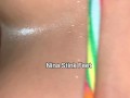 Really Sweaty Armpit Licking and Sniffing! Your Neighbor hot Boobs! Topless.