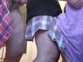Our milf stepmom masturbates while watching me fuck my stepsister in the kitchen - IkaSmokS