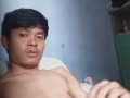 Watch this asian boy cum
