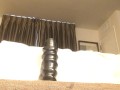 huge ribbed jet dildo right in my ass