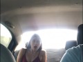 GIRL SEDUCES PLATFORM DRIVER AND MASTURBATES.