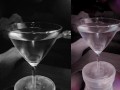 Huge CUMLOAD in a martini-glas of WATER after stretching my balls