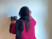 Morocco Hotel Maid Cleaning My Room & i see her Big PAWG & i Start Masturbating!