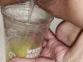 Girl pisses in Sheetz cup