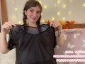 Goth Petite Huge Tits Transparent Try-On Haul