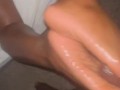 French tipped toes and huge bbc cumshot