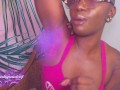 Bald Ebony Babe Sweaty Hairy Pits JOI