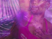 Bald Ebony Babe Sweaty Hairy Pits JOI