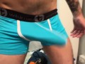 Big White Cock stretching out New Wildmant Underwear