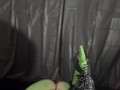 Big titty green witch stuffing her cauldron