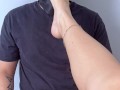 Trailer - Foot worship after gym ends with huge cumshot on soles!