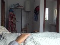 A Turkish hotel maid is disturbed when German man shows his big cock