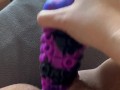 BBW stepmom MILF ASMR wet pussy dildo play