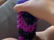 BBW stepmom MILF ASMR wet pussy dildo play