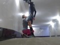 Public sex in the underground passage