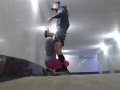 Public sex in the underground passage