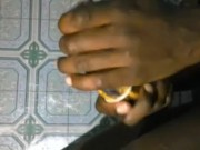 BIG BOOTY SHEMALE ANAL FUCK WITH A RIPE  BANANA