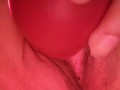 Lonely Milf dildo ride to clit rubbing orgasm