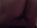 Ass on the bed and masturbation