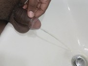 Pee boy asian new pee in the bathroom