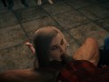 Hot Blonde Sucking Lumberjack Cock on Her Knees