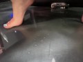 Squirting Big Titty Foot Slut Gets Fucked and Creampied