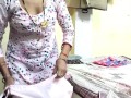 indian bhabi changing cloth wearing suit shalwar at bedroom