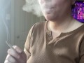 Smoking clip French inhale- full vid going on OF