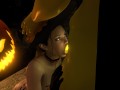 Sexy Witch Fucks the Pumpkin King on Halloween