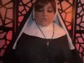BBW Nun Becomes Sinful With Lust And Masturbates