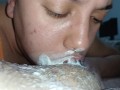 i suck until he ejaculates moaning,express creampie straight from the source of the balls⚽️⚽️🥛🍌🥛
