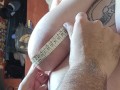 measuring my areolas - 14cm (right) and 14,5cm (left) diameter
