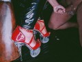 LittleMissTipToes - Dominant Goddess Milks Her Submissive Over Red High Heels