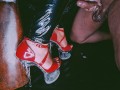 LittleMissTipToes - Dominant Goddess Milks Her Submissive Over Red High Heels