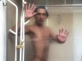 Taking shower after sucking a cock and cumming on my face