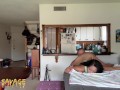 Asian girlfriend dominated WMAF Amateur couple
