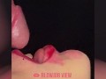She sucks and licks my cock with her hot tongue and I cum inside her deep throat Asmr