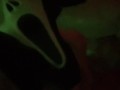 Ghostface you to watch him jerk off till he cums. |Halloween special|