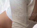 Hot girl masturbates for the first time with her fingers inside and a stuffed animal