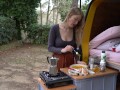 Lonely Girl Outdoor Camping ASMR