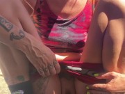 Piss Slut pissing in the outdoors by the moon!