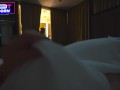 Step mom fucks with step son till twice cum in shared hotel room with one bed