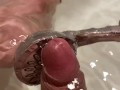 Playing with the shower ending in big orgasm