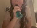 Sexy Redhead Rides Dildo In Shower| ONLYFANS LEOTHEREDHEAD
