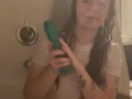 Sexy Redhead Rides Dildo In Shower| ONLYFANS LEOTHEREDHEAD