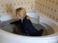 College Uniform - Sophia Smith Taking A Bath In Panties!