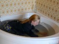 College Uniform - Sophia Smith Taking A Bath In Panties!