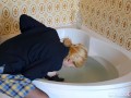 College Uniform - Sophia Smith Taking A Bath In Panties!