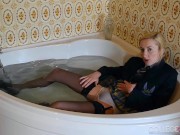 College Uniform - Sophia Smith Taking A Bath In Panties!